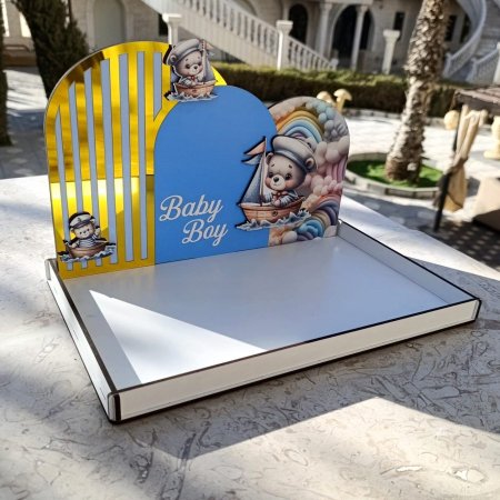 صواني خشب (26*34) & ضهر (22*34) CNC طباعة UV