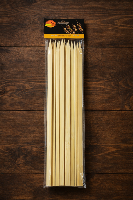 أسياخ خشبية مبسطه ~ 40cm ~ ( 25 قطعة )