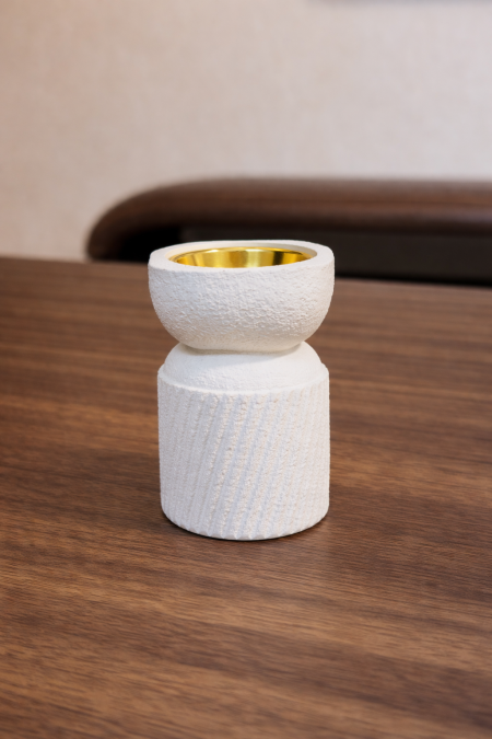 مباخر حجر (ابيض) & علبة pvc شفافة 9*6*6