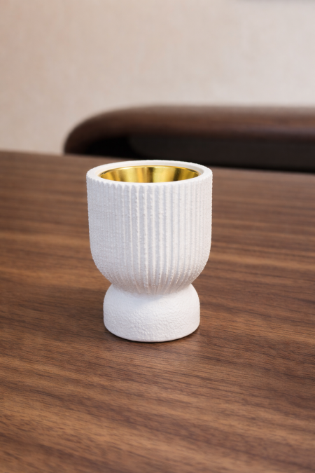 مباخر حجر (ابيض) & علبة pvc شفافة 9*6*6