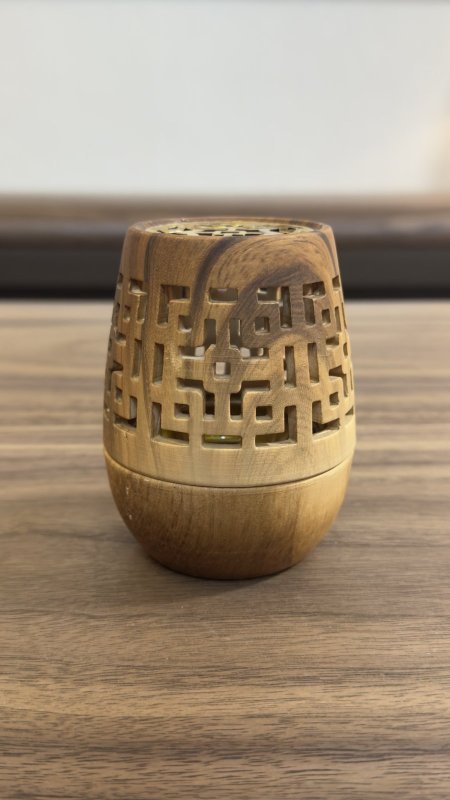 مباخر حجر (خشبي) & علبة pvc شفافة 10*8*8