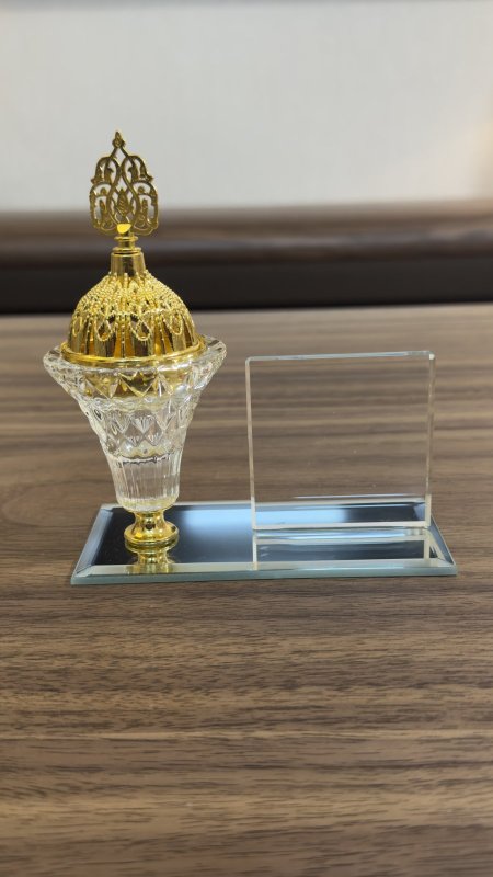 مباخر كرستال قاعدة مرآة & واجهة كرستال ( 13*12*6 سم )