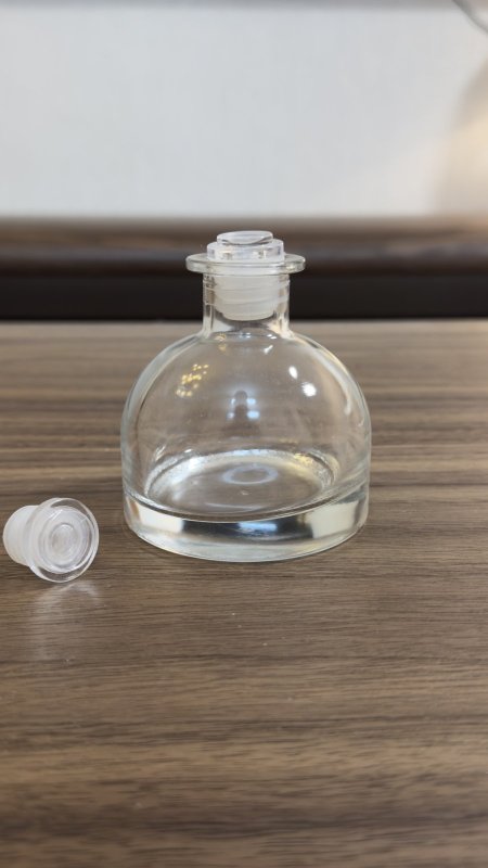 عبوة زجاج للعطر 100Ml & سدادة مطاط رأس أكريليك