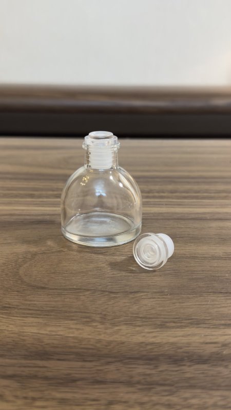 عبوة زجاج للعطر 50Ml & سدادة مطاط رأس أكريليك