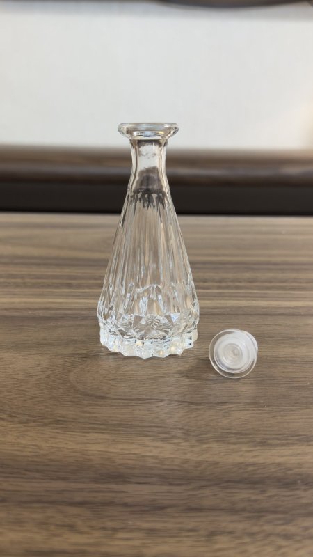 عبوة زجاج للعطر 50Ml & سدادة مطاط رأس أكريليك