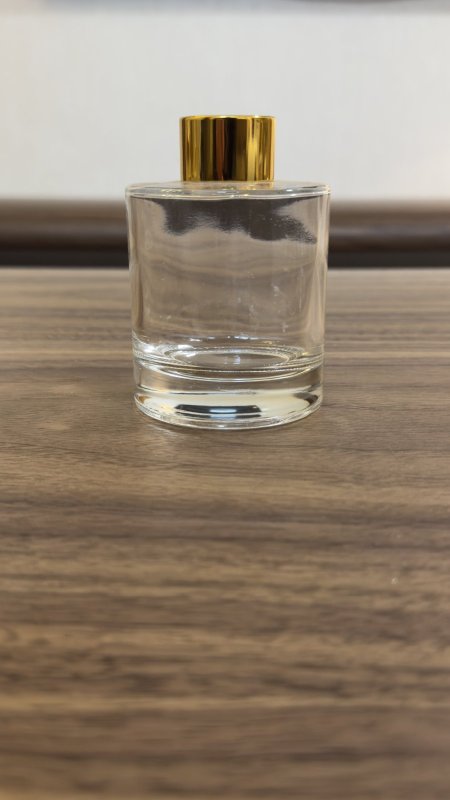 عبوة زجاج للعطر 150Ml & سدادة مطاط غطاء ذهبي