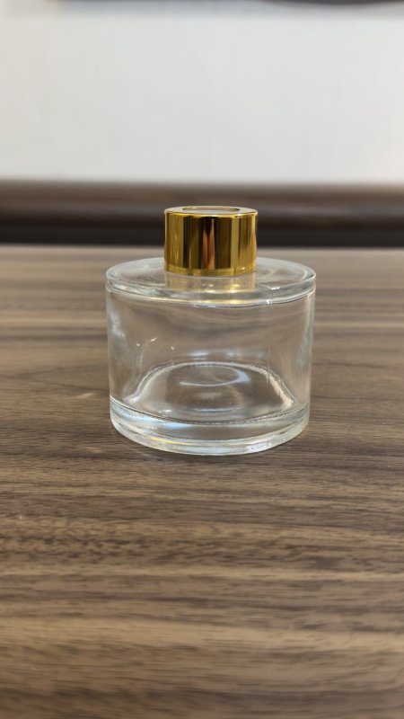 عبوة زجاج للعطر 120Ml & سدادة مطاط غطاء ذهبي