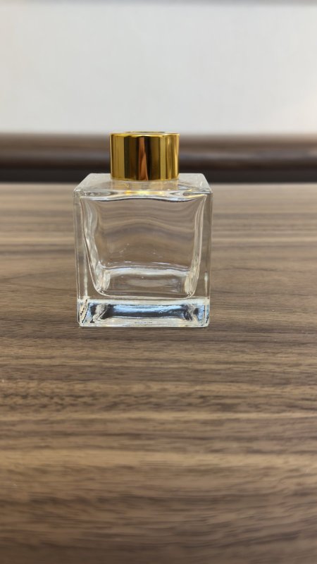 عبوة زجاج للعطر 100Ml & سدادة مطاط غطاء ذهبي