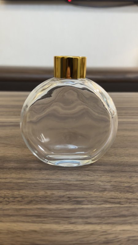 عبوة زجاج للعطر 100Ml & سدادة مطاط غطاء ذهبي