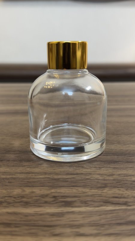 عبوة زجاج للعطر 100Ml & سدادة مطاط غطاء ذهبي