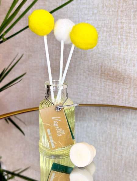 فواحه عطر بلالين ( اصفر + ابيض )