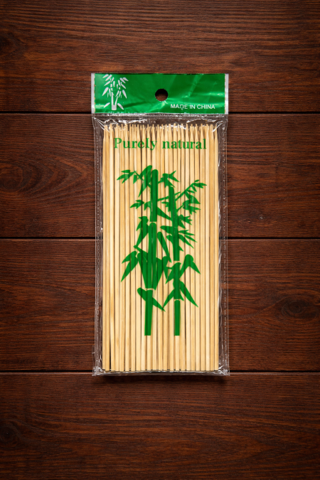 اعواد خشبية كروية ~ 20cm ~ ( 100 قطعة )