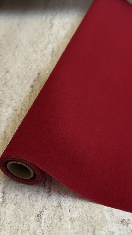 رول تغليف مخمل احمر - 6 يرد -