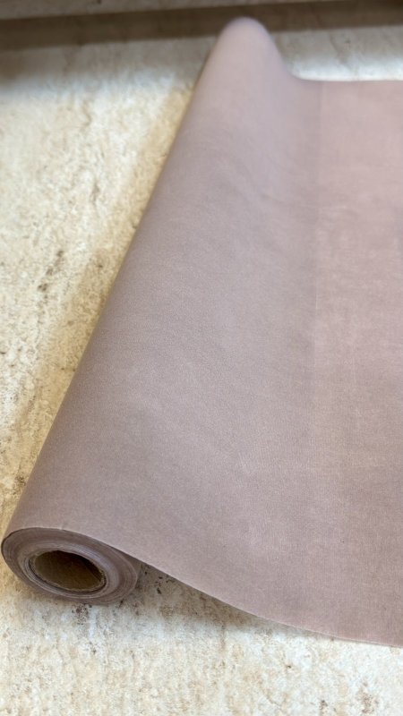 رول تغليف مخمل موف ترابي - 6 يرد -