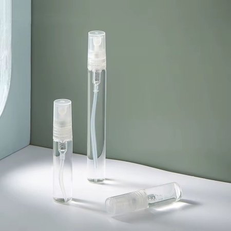 عبوة رش 10Ml زجاج غطاء شفاف ~ 12 قطعة ~