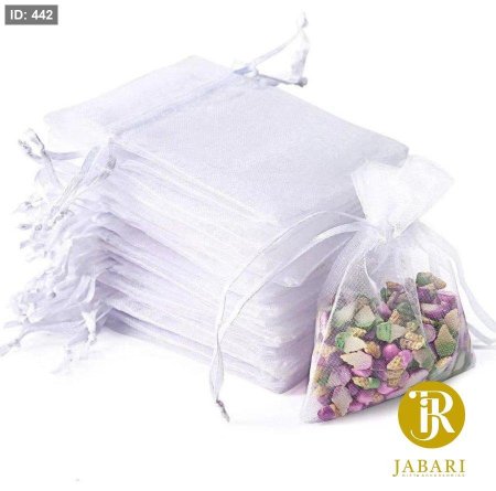 اكياس اورغنزا أبيض ( 100 قطعة )