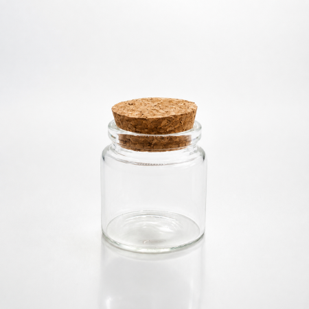 مطربان عسل زجاجي غطاء فلين حجم 50 ml