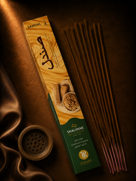 اعواد بخور SHALIMAR مستطيل 2 ساعة ( صندل ) 10 عود * 40 سم