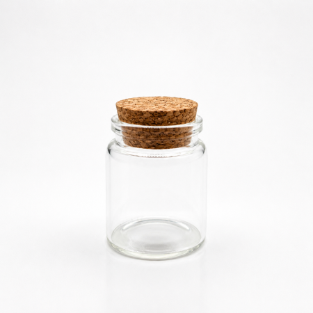 مطربان عسل زجاجي غطاء فلين حجم 30 ml