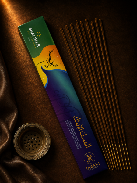 اعواد بخور SHALIMAR مستطيل 2 ساعة ( المسك الازرق ) 10 عود * 40 سم