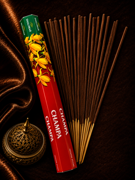 اعواد بخور SHALIMAR سداسي ( CHAMPA ) 20 عود * 23 سم