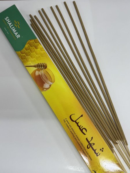 اعواد بخور SHALIMAR مستطيل 2 ساعة ( شهد عسل ) 10 عود * 40 سم