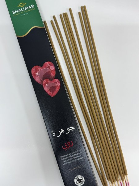 اعواد بخور SHALIMAR مستطيل 2 ساعة ( جوهرة روبي ) 10 عود * 40 سم