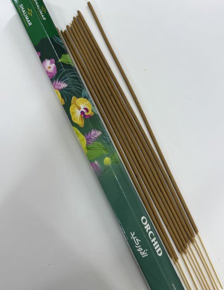اعواد بخور SHALIMAR سداسي 2 ساعة (الاوركيد) 10 عود * 40 سم