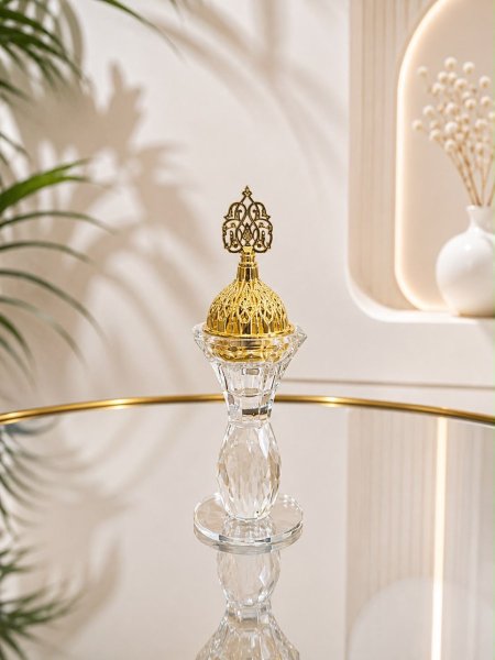 مباخر كرستال & طابة كرستال كبيرة (17*6 سم )