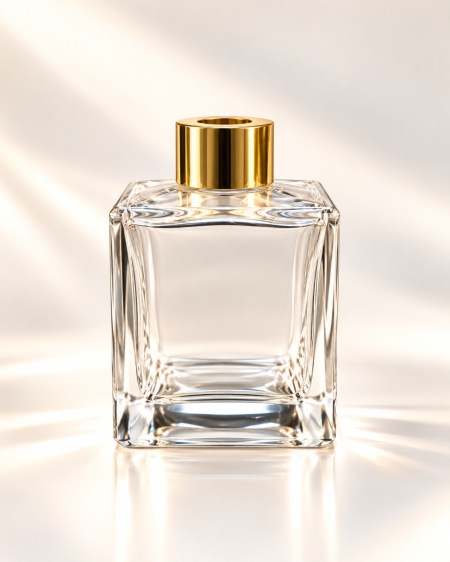 عبوة زجاج للعطر 200Ml & سدادة مطاط غطاء بلاستيك