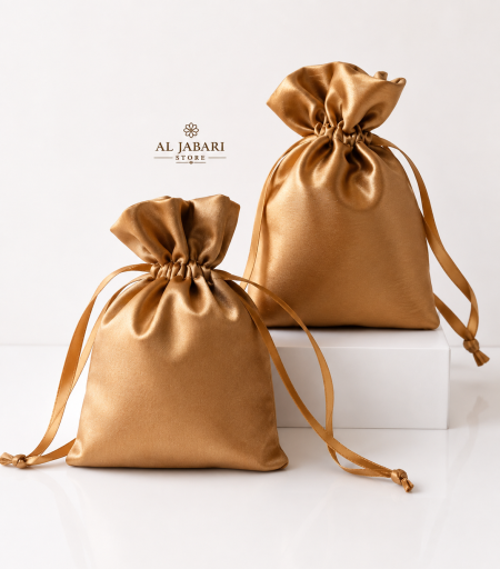 اكياس ستان عسلي ( 25 قطعة )
