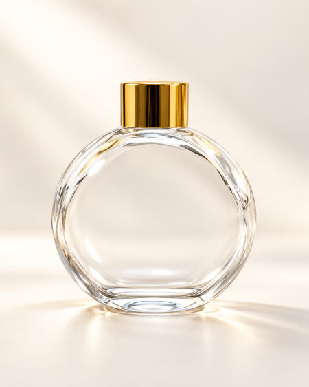 عبوة زجاج للعطر 100Ml & سدادة مطاط غطاء بلاستيك