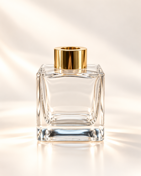 عبوة زجاج للعطر 100Ml & سدادة مطاط غطاء بلاستيك