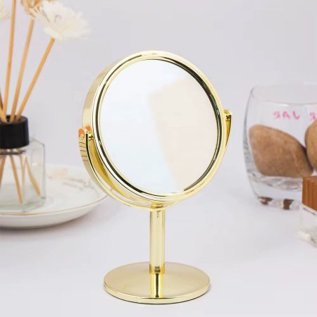 مراي  ذهبي معدن قلاب ( دائري )