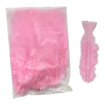 ريشة لون زهري ( 100 قطعة تقريبا )