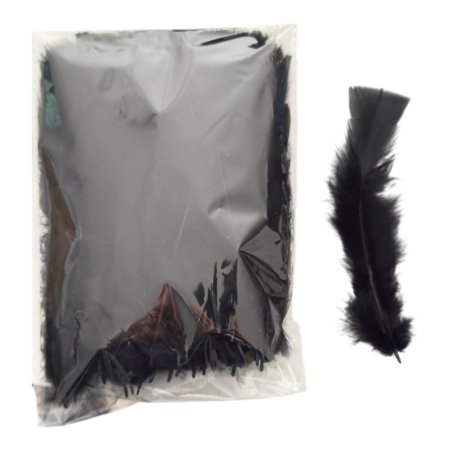 ريشة لون أسود ( 100 قطعة تقريبا )