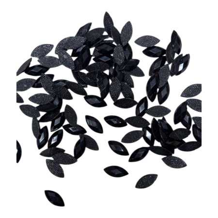 خرز كرستال بلاستيك 2*1 سم ~ كود 001 ( 100 قطعة )