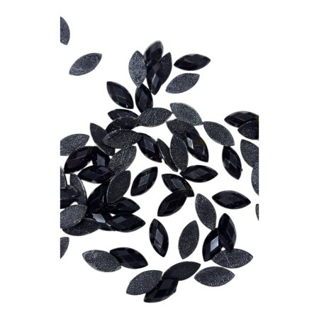 خرز كرستال بلاستيك 2.5*1.2 سم ~ كود 006( 100 قطعة )