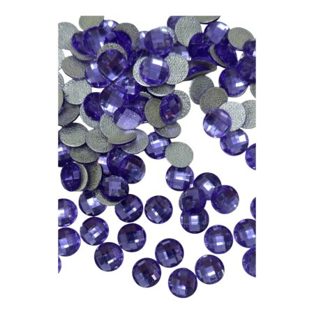 خرز كرستال بلاستيك 1.4 سم ~ كود 015 ( 100 قطعة )