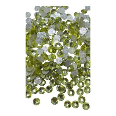 خرز كرستال بلاستيك 1 سم ~ كود 031 ( 100 قطعة )