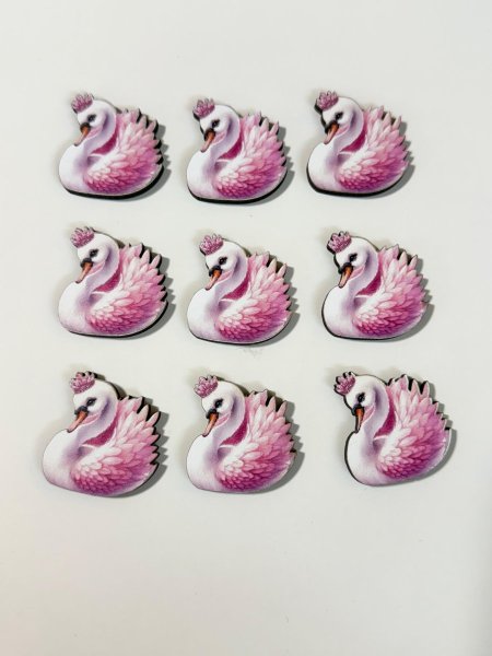 ثيمات خشبية طباعة UV (3.7 سم) ~ 10 قطع ~