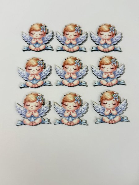 ثيمات خشبية طباعة UV (3.7 سم) ~ 10 قطع ~