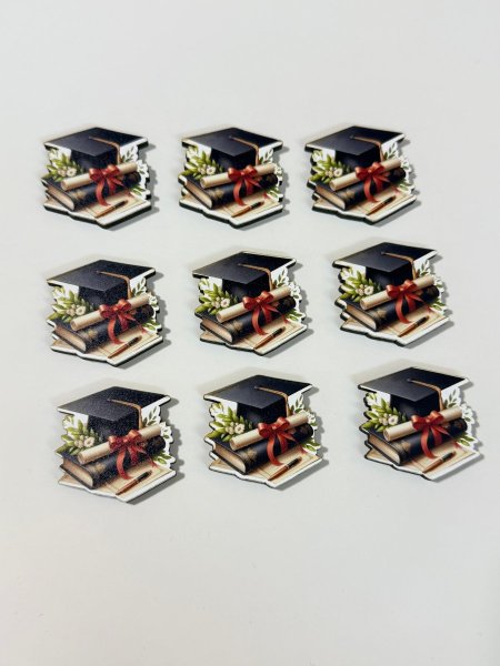 ثيمات خشبية طباعة UV (3.7 سم) ~ 10 قطع ~