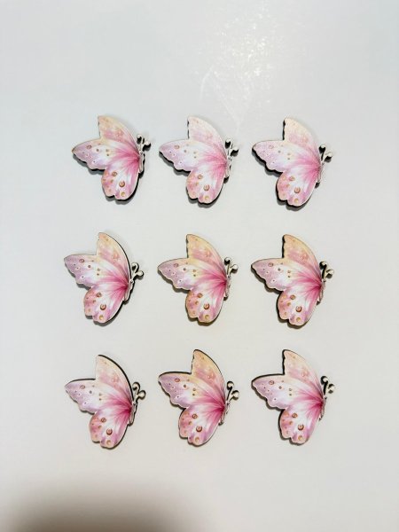 ثيمات خشبية طباعة UV (3.7 سم) ~ 10 قطع ~