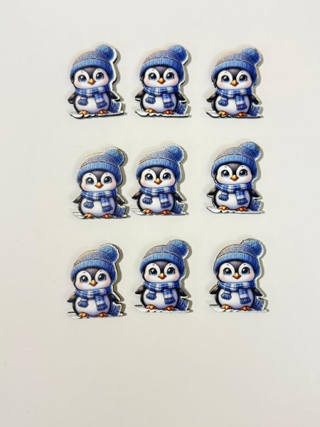 ثيمات خشبية طباعة UV (3.7 سم) ~ 10 قطع ~