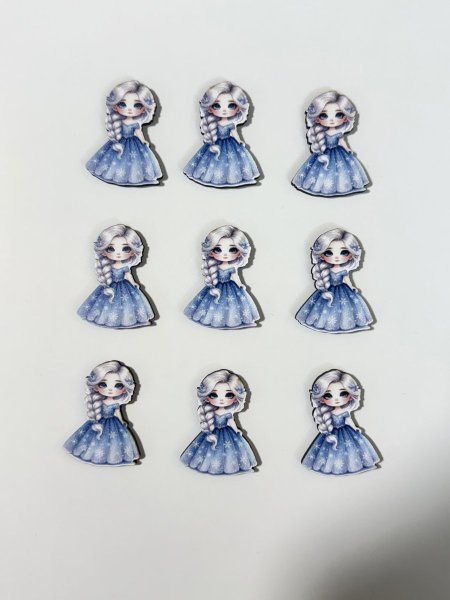 ثيمات خشبية طباعة UV (3.7 سم) ~ 10 قطع ~