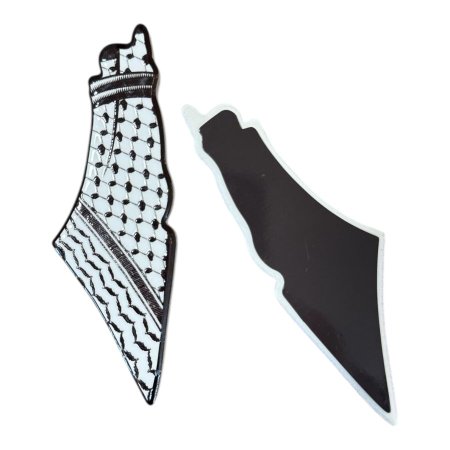 سيراميك خارطة فلسطين مع مغناطيس " الكوفية "